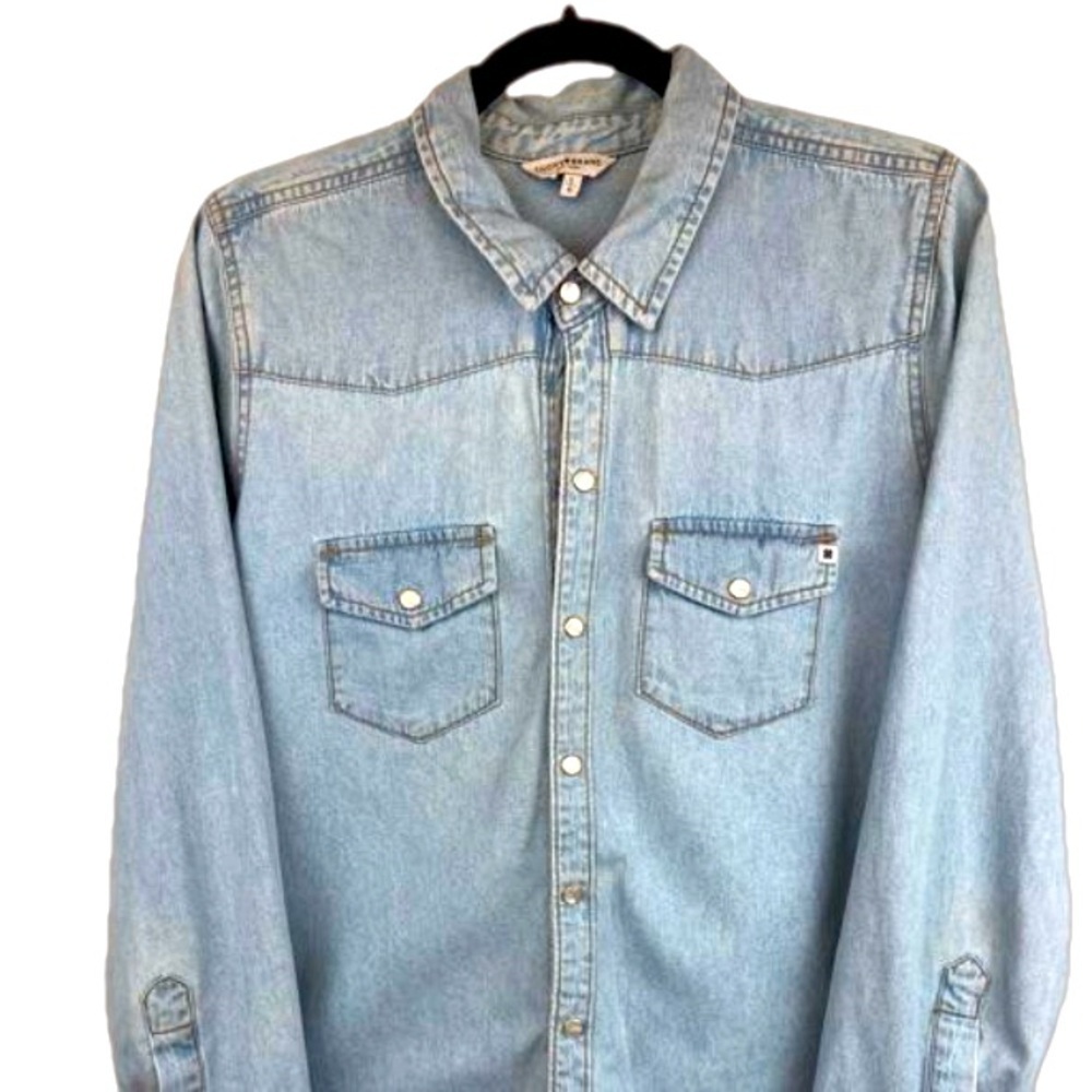 Lucky Brand Denim Blue Button Down Shirt